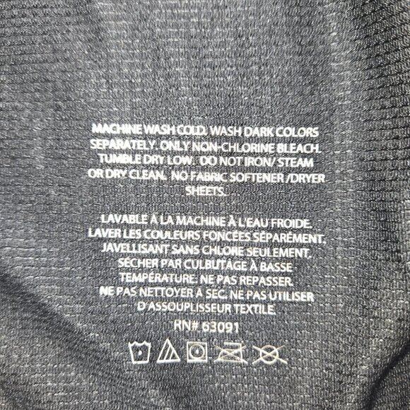 Terramar Long Sleeve Base Layer‎ Shirt Mens Medium Black Climasense Poly Blend - Picture 12 of 12